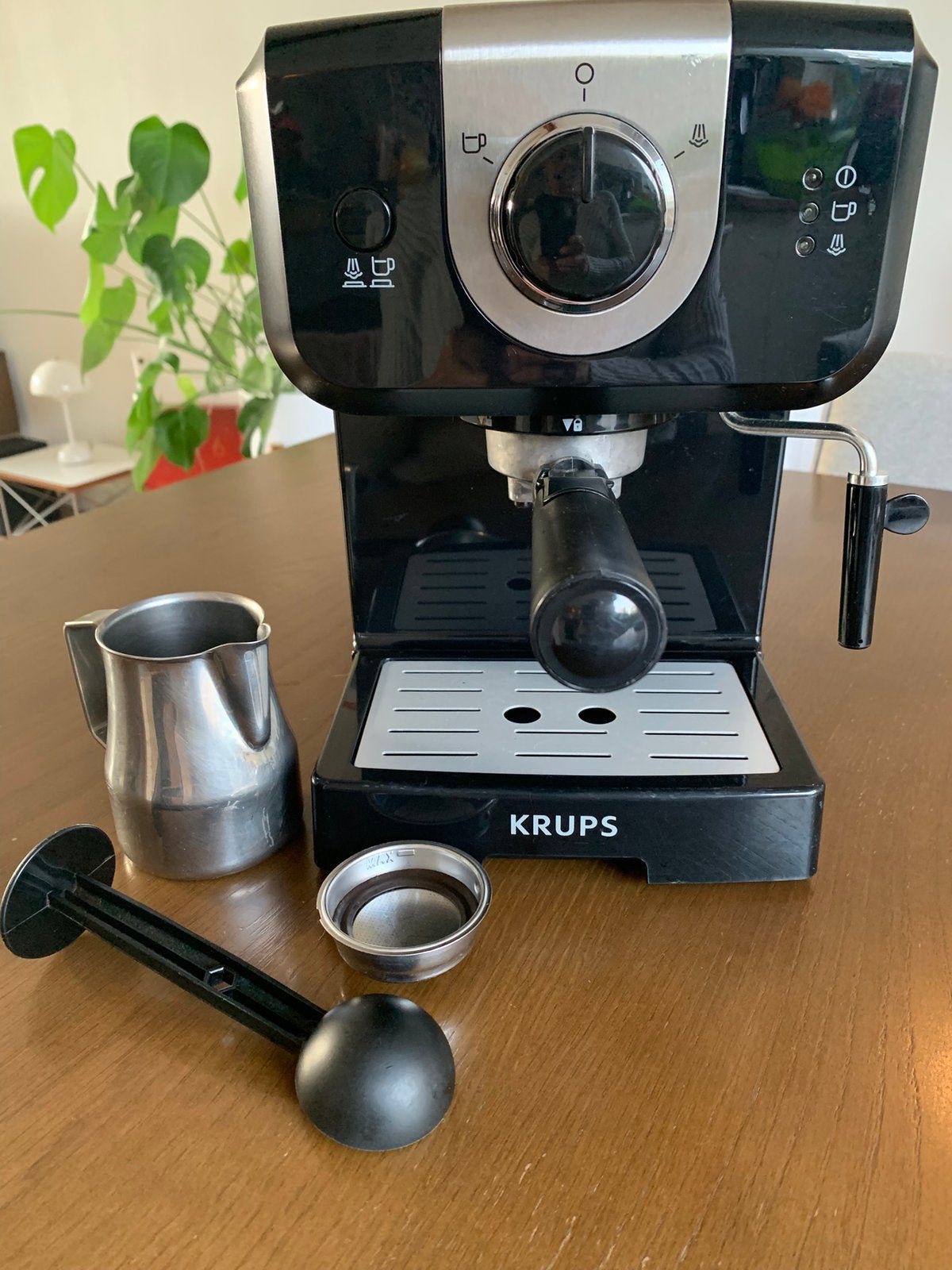 Krups espressomachine, Ophalen, Gebruikt, Espresso apparaat, Gemalen koffie