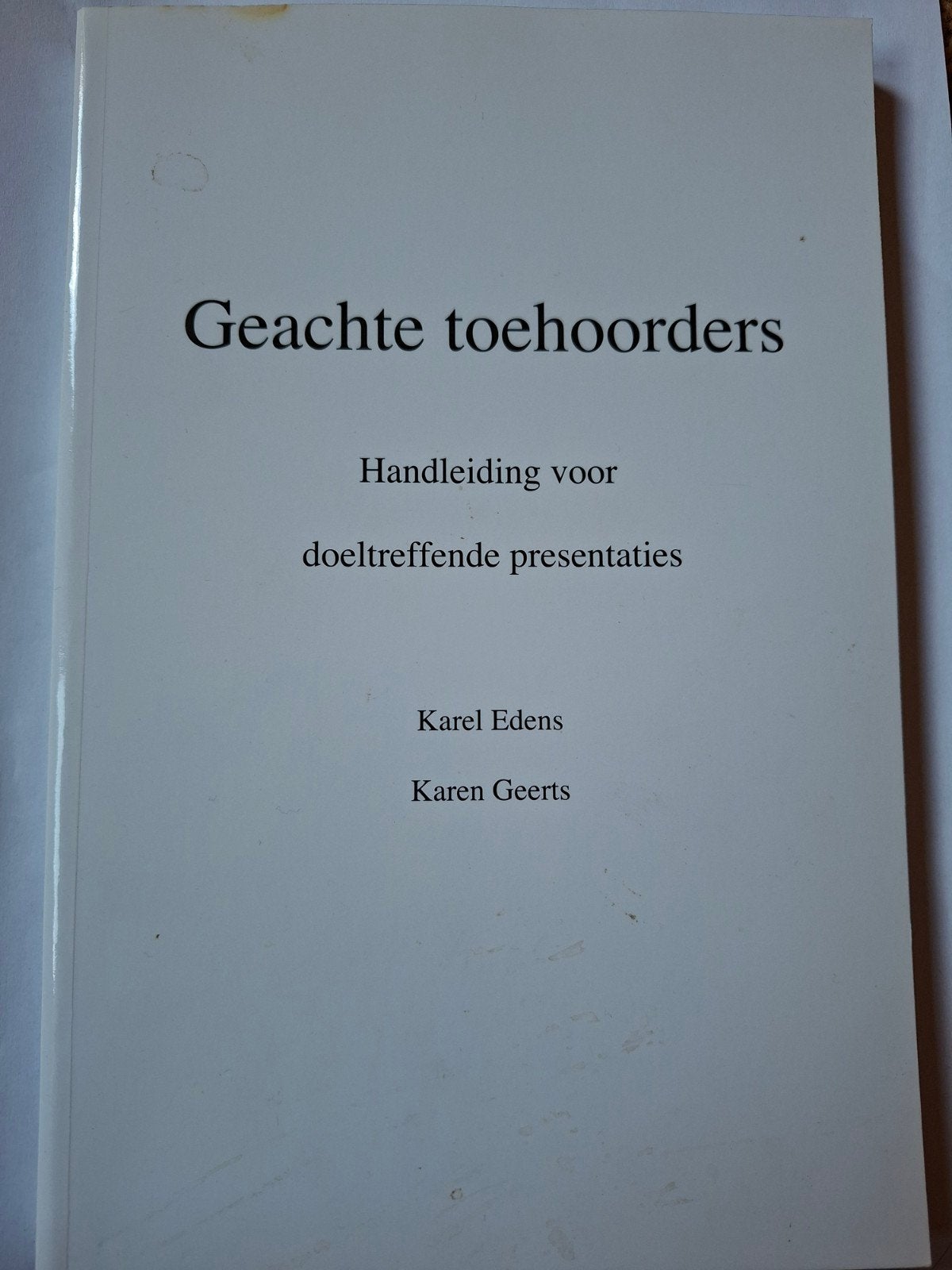 Geachte toehoorders., Ophalen of Verzenden, Beta