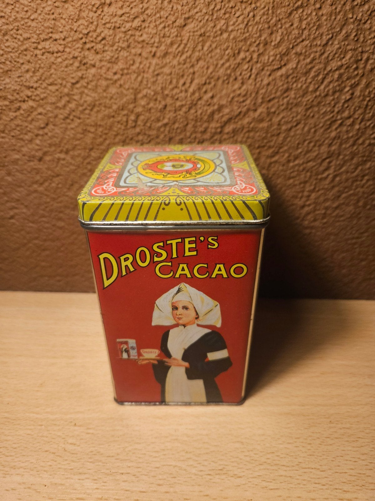 Vintage blik Droste's cacao Haarlem Holland, Ophalen of Verzenden, Gebruikt, Overige, Droste