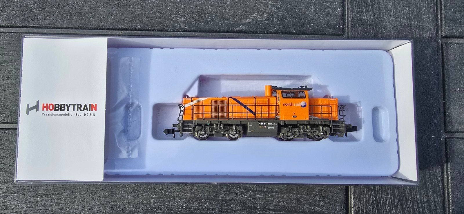hobbytrain H3080 G1000BB Northrail topstaat ovp., Overige merken, Gelijkstroom, Wagon, Ophalen of Verzenden