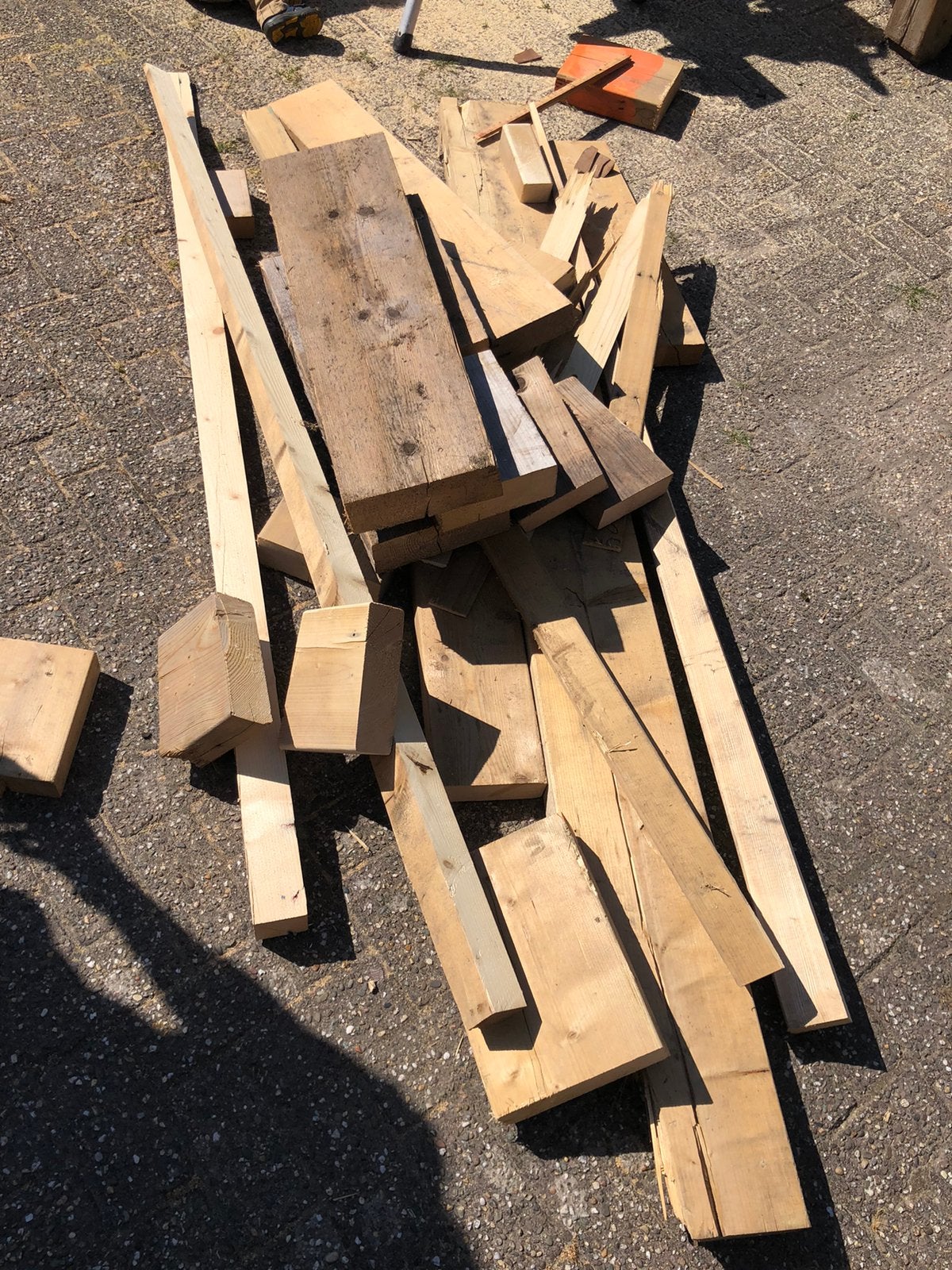 Brandhout., Minder dan 3 m³, Ophalen