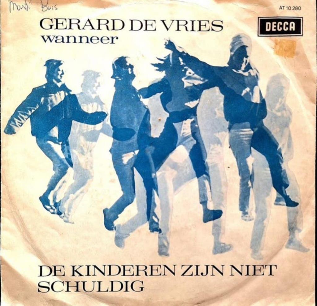7"/SINGLE  GERARD DE VRIES - De Kinderen Zijn Niet Schuldg, Ophalen of Verzenden, Gebruikt, Nederlandstalig