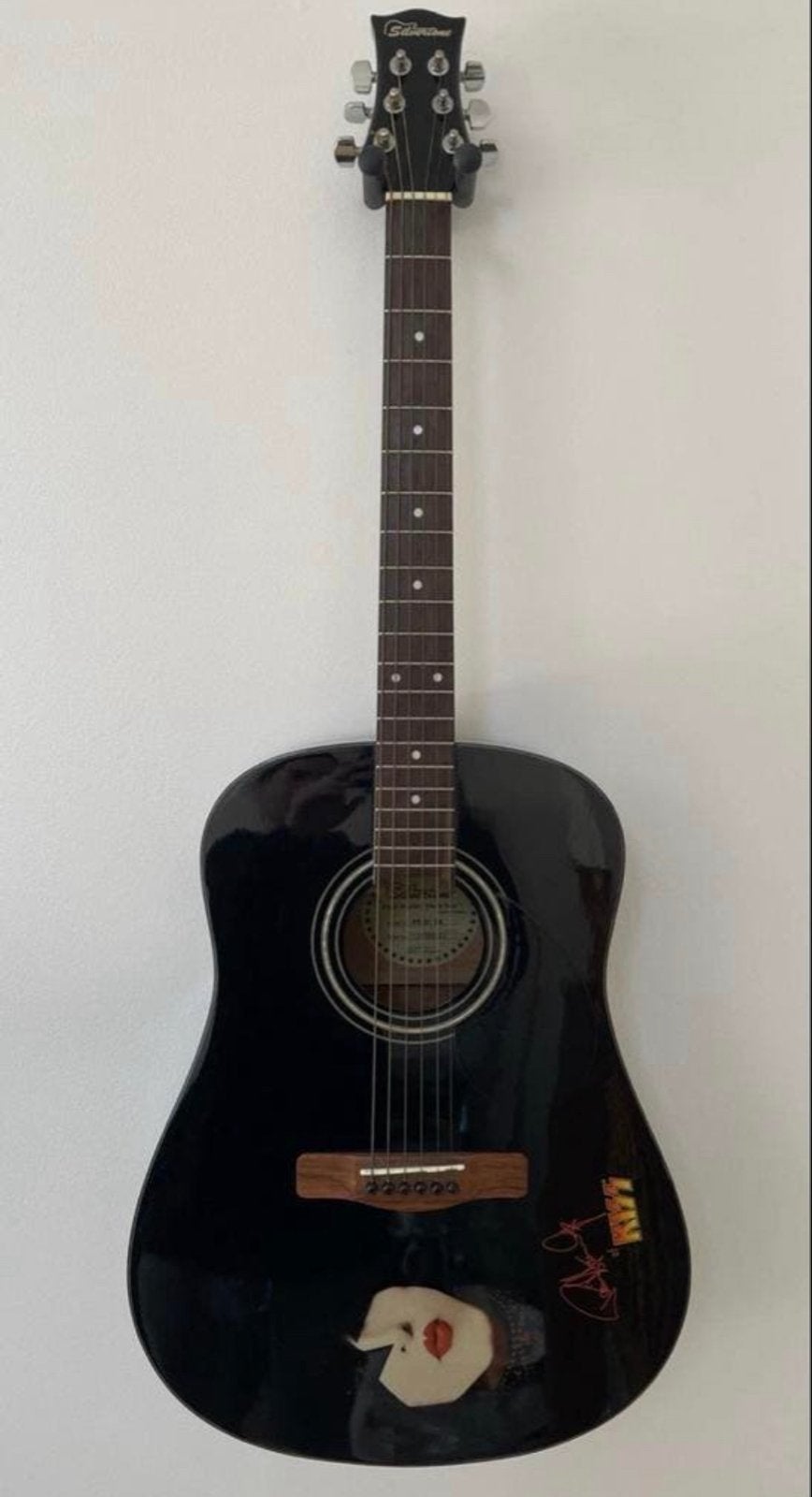 Silvertone Darkstar akoestische gitaarPaul Stanley signature, Ophalen, Gebruikt, Western- of Steelstringgitaar