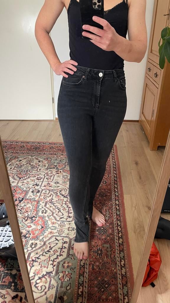 Costes antraciet skinny jeans W27 L32, Ophalen of Verzenden, Zo goed als nieuw, Zwart, W27 (confectie 34) of kleiner