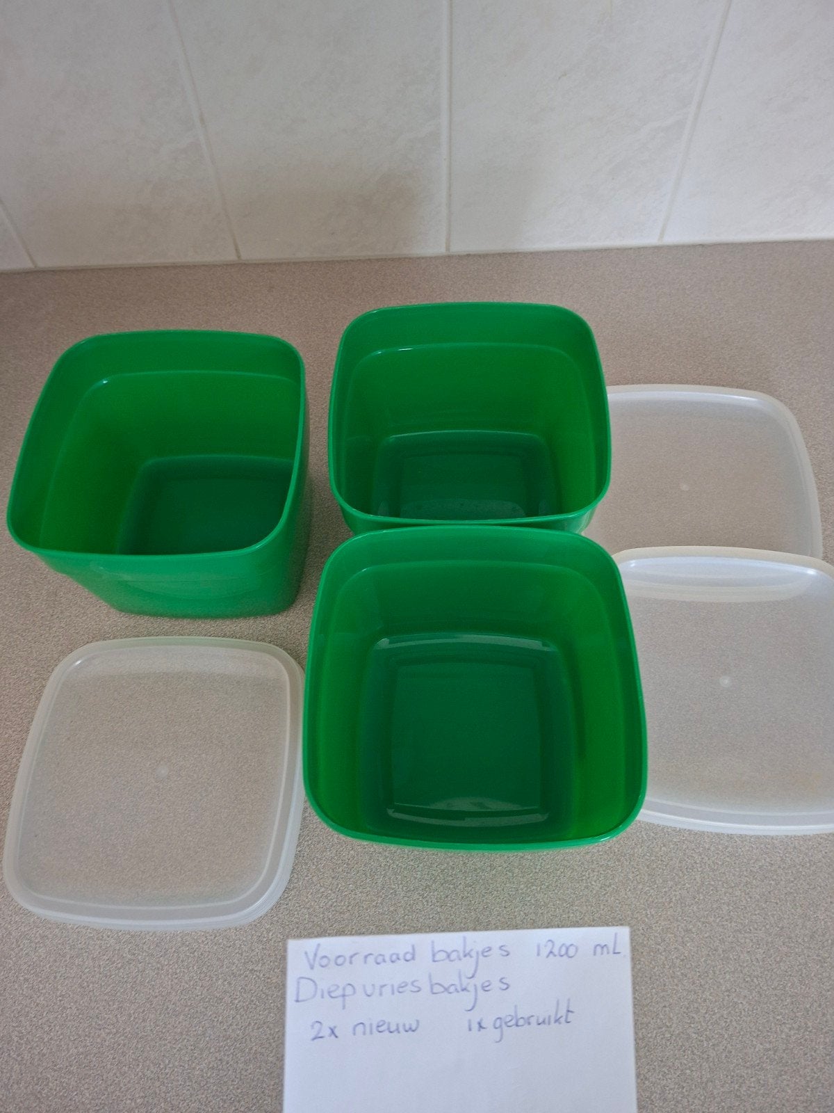 Vershoudbakjes diepvriesbakjes nieuw, Ophalen, Nieuw