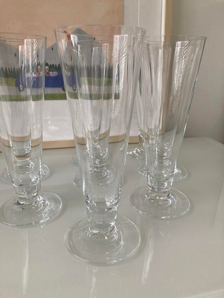 8 Campagne glazen ‘prosecco’ feest verjaardag servies, Verzamelen, Ophalen, Zo goed als nieuw, Overige typen
