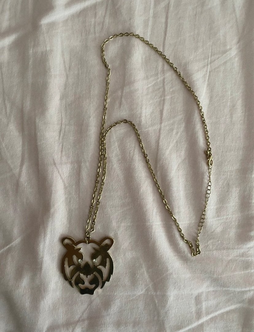Ketting met Leeuw, Ophalen of Verzenden, Gebruikt, Overige materialen