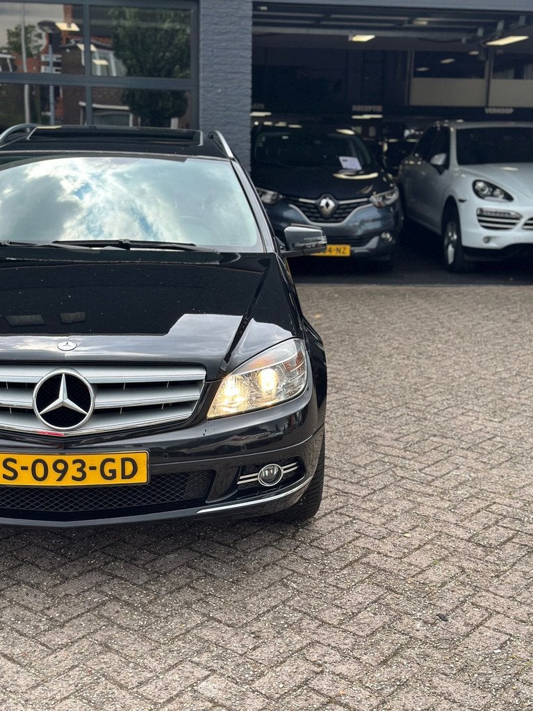 Mercedes-Benz C-klasse Estate 180 K BlueEFFICIENCY Xenon|Pan, Auto's, Automaat, Achterwielaandrijving, Zwart, 14 km/l