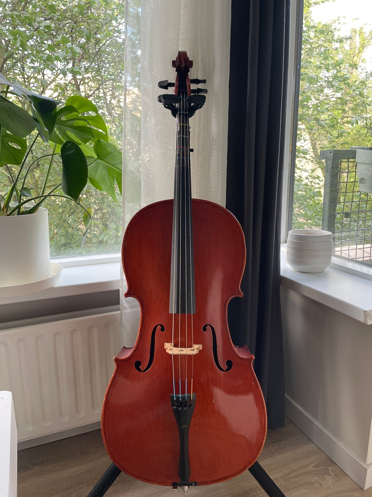 4/4 Stentor Conservatoire Cello met strijkstok, koffer en st, Muziek en Instrumenten, Strijkinstrumenten | Cello's, Ophalen of Verzenden