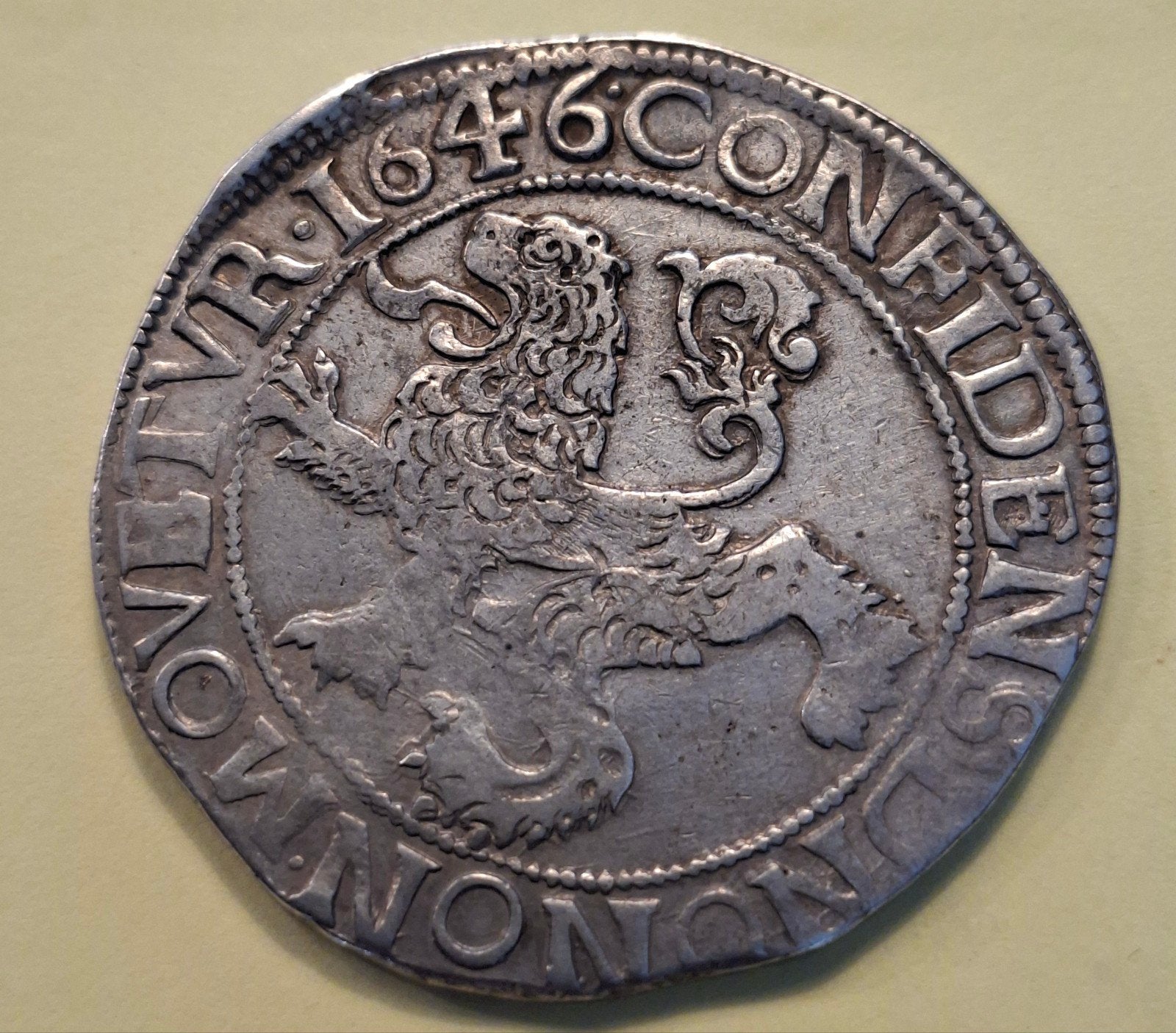 Leeuwendaalder gelderland 1646 cnm 2.17.107, Postzegels en Munten, Munten | Nederland, Ophalen of Verzenden, Vóór koninkrijk, Overige waardes