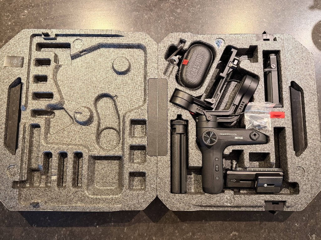 Zhiyun Crane 2 gimbal met koffer en accessoires, Zhiyun, Gimbal, Ophalen, Zo goed als nieuw
