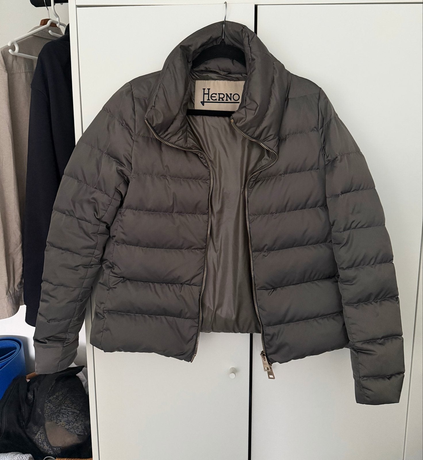 Herno Polar-Tech donsjack - Maat 44 (M), Kleding | Dames, Ophalen of Verzenden, Zo goed als nieuw, Maat 38/40 (M), Grijs