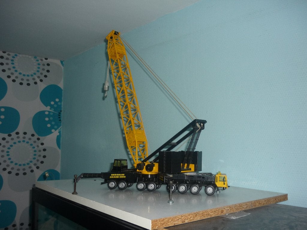 LIEBHERR LG 1550 SIKU, Hobby en Vrije tijd, Modelauto's | 1:50, Ophalen of Verzenden, Gebruikt, Hijskraan, Tractor of Landbouw
