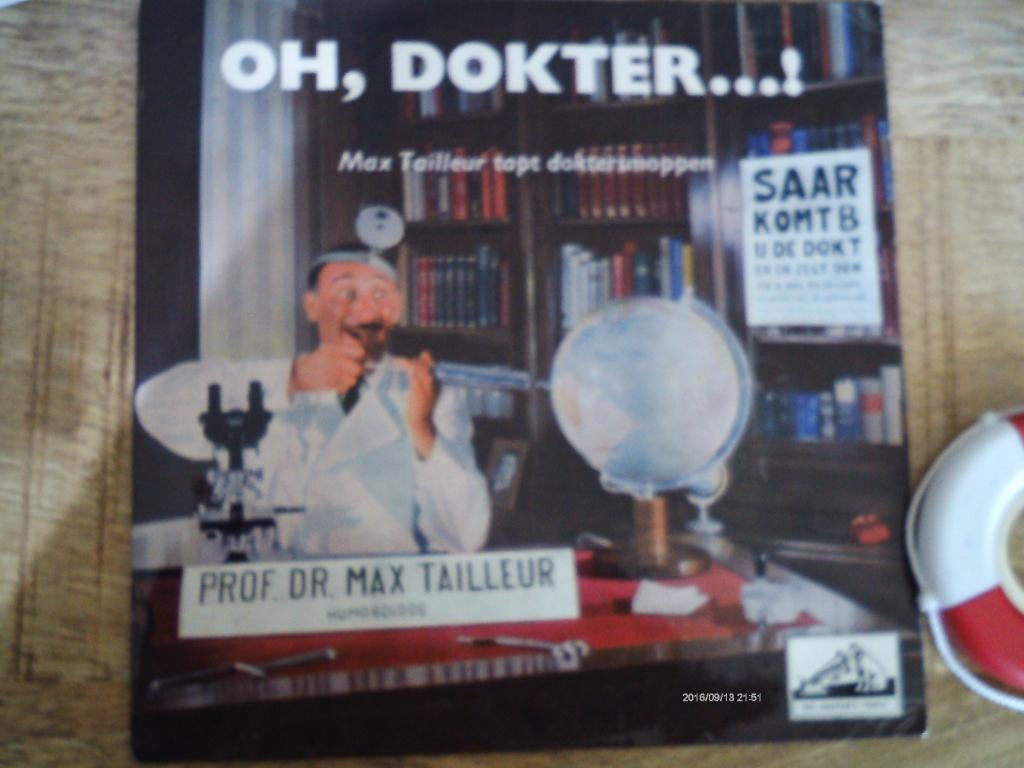 max tailleur - dokters moppen - oh dokter....!   30a, 7 inch, Single, Ophalen of Verzenden, Humor en Cabaret