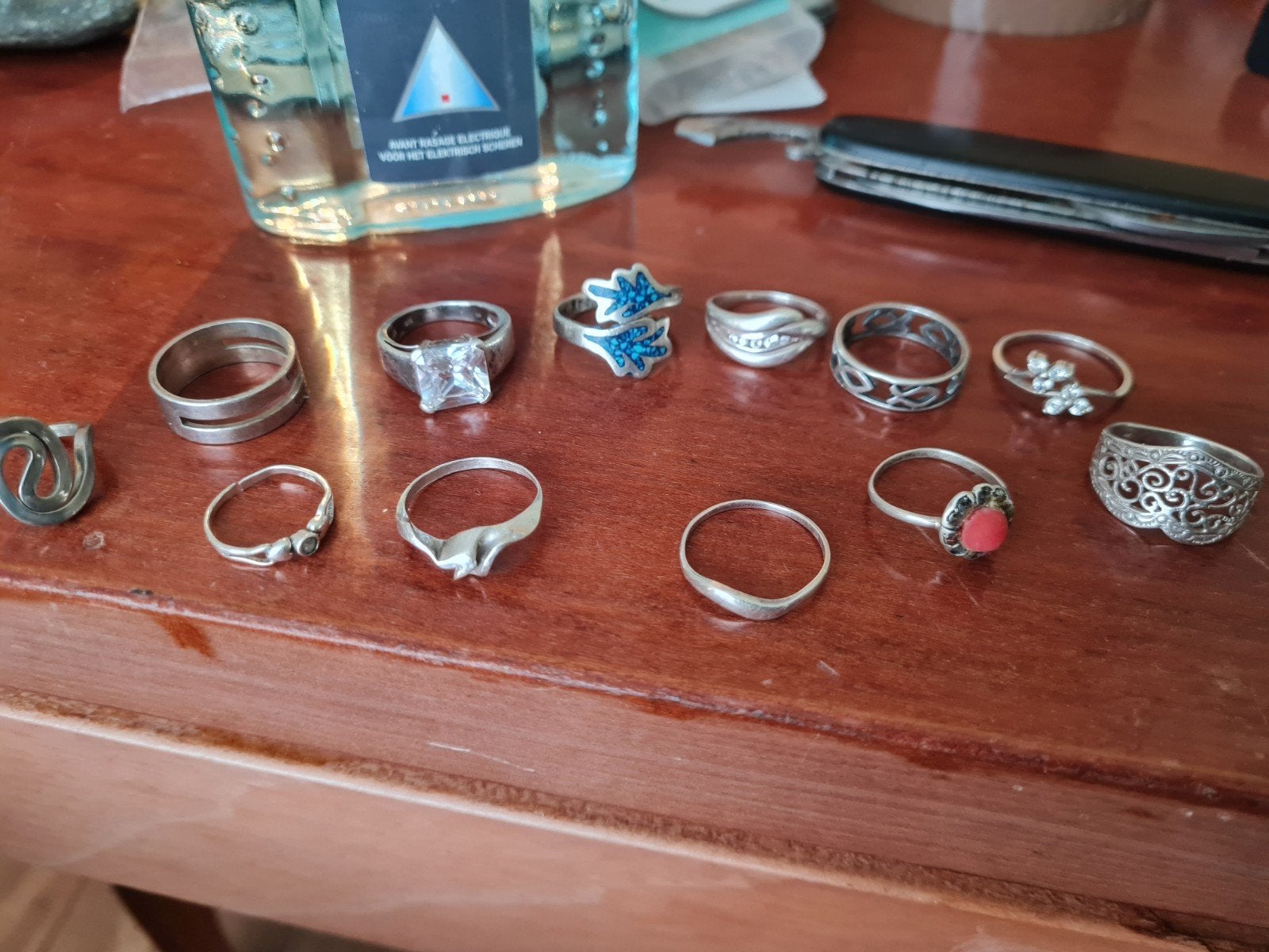 ringen zilver, Ophalen, Zilver