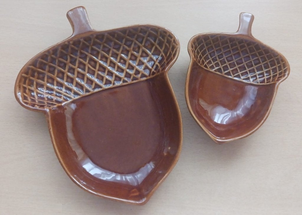 Everleaf eikel schaaltjes - set van 2, Huis en Inrichting, Overige merken, Keramiek, Ophalen of Verzenden, Overige stijlen