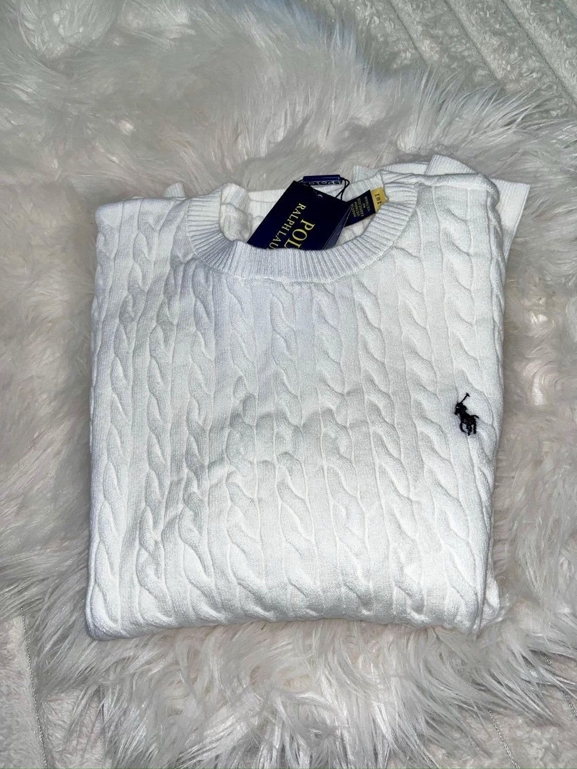 Zo goed als nieuw Polo Ralph Lauren kabeltrui - Maat S, Kleding | Dames, Truien en Vesten, Ophalen of Verzenden, Nieuw, Maat 36 (S)