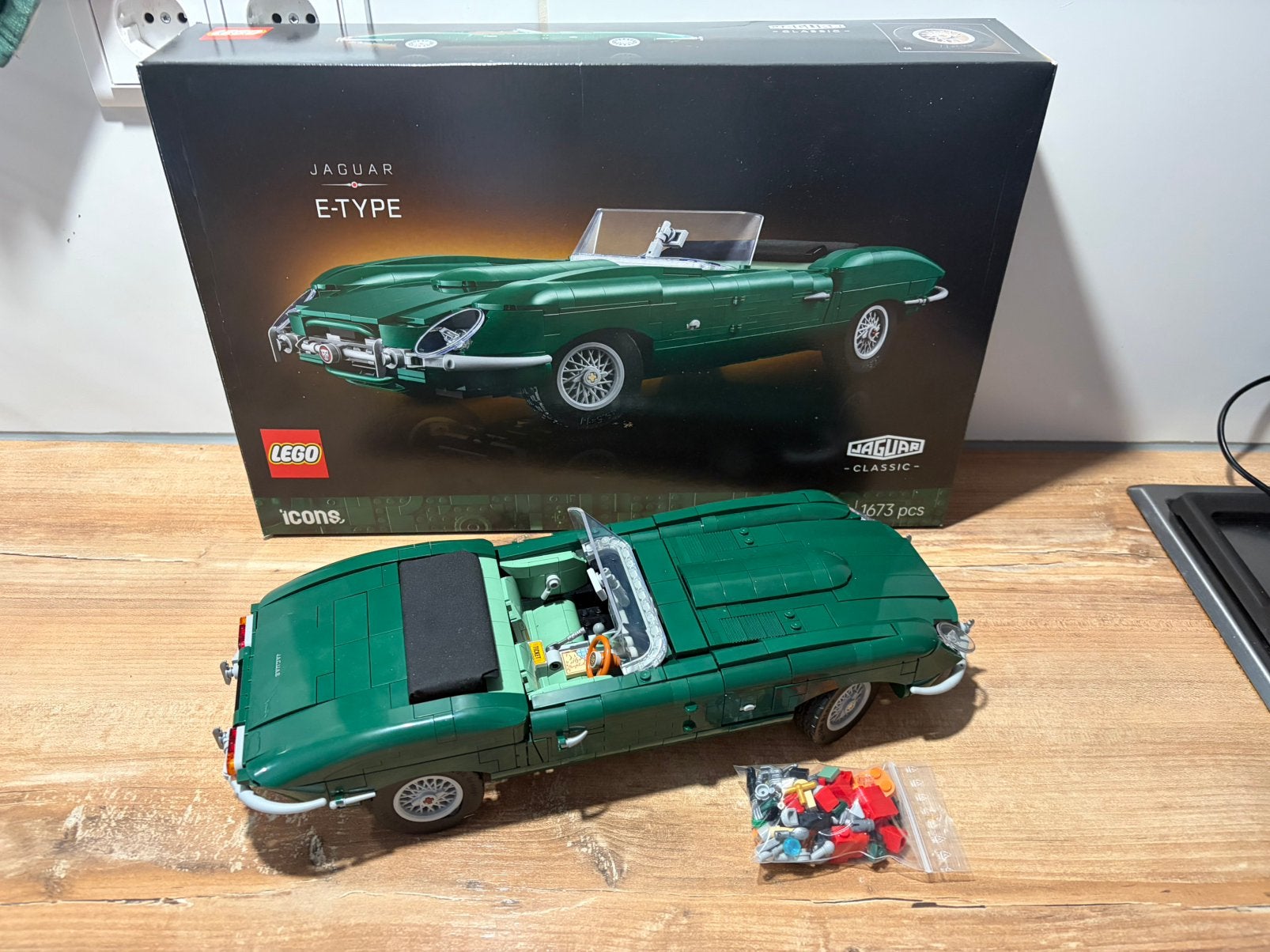 Lego 11381 jaguar e-type icons, Lego, Ophalen of Verzenden, Zo goed als nieuw, Icons