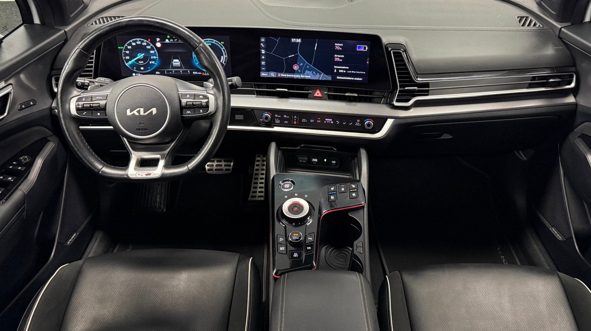 Kia Sportage 1.6 T-GDi Plug-in Hybrid AWD GT-PlusLine*Panoda, Auto's, Automaat, Gebruikt, Zwart, 4 cilinders