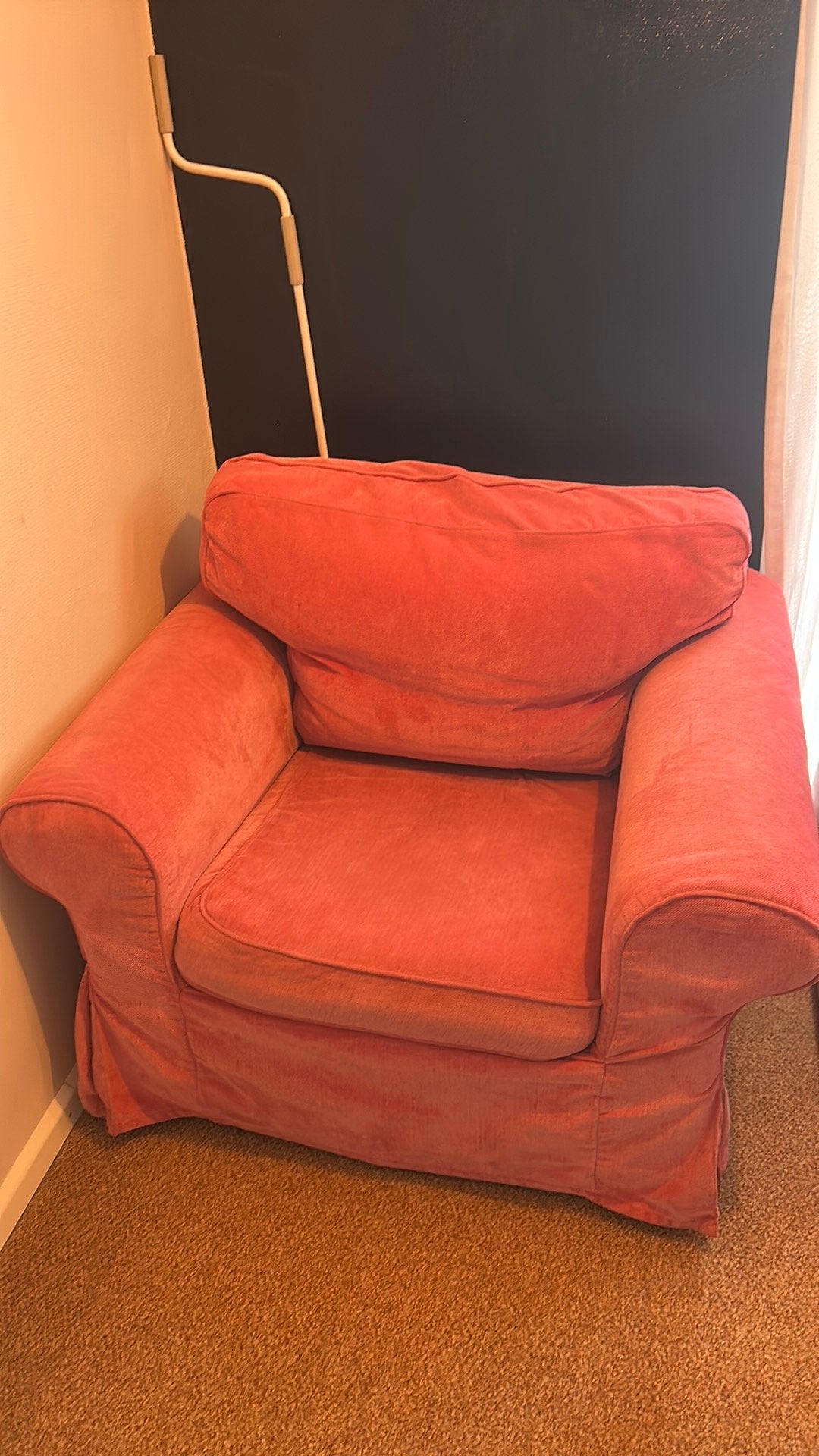 2 x Ikea Ektorp Fauteuil (roze), Ophalen, Gebruikt, 75 tot 100 cm, 100 tot 125 cm