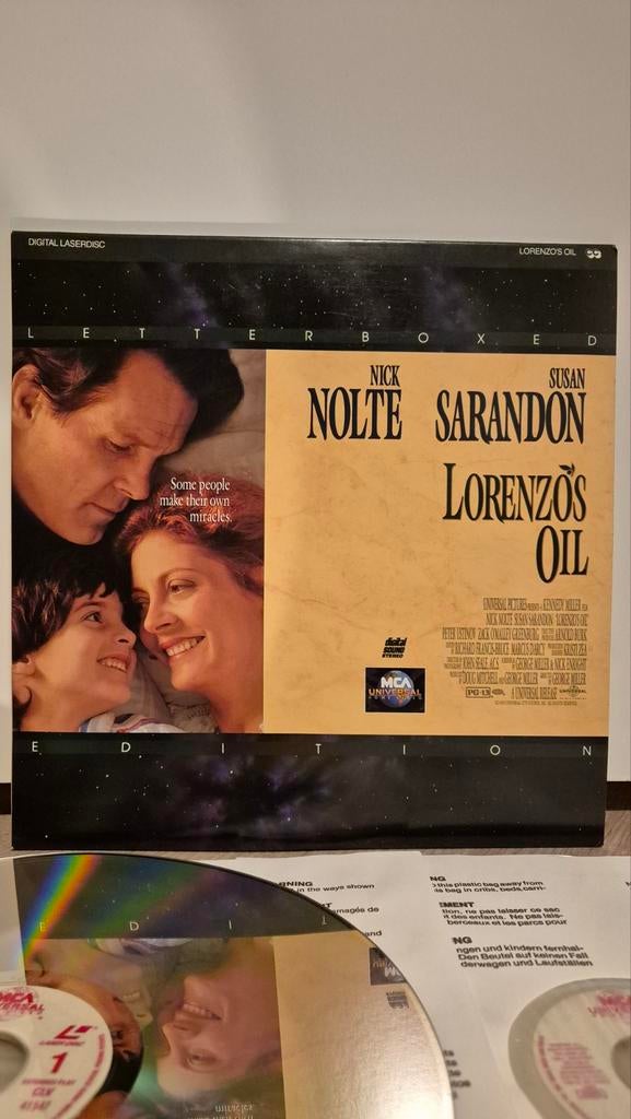 Lorenzo's Oil Laserdisc, Ophalen of Verzenden, 1990 - 1999, Zo goed als nieuw, 12 inch