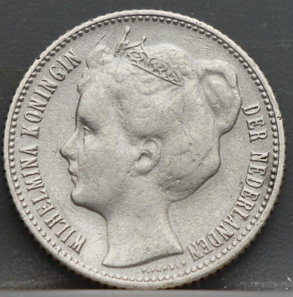 Schaarse 1/2 gulden 1906 - halve gulden 1906 Wilhelmina, ½ gulden, Verzenden, Zilver, Koningin Wilhelmina