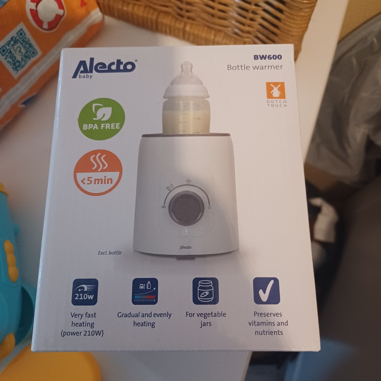 Alecto BW600 Flessenwarmer - Snel en Veilig, Kinderen en Baby's, Babyvoeding en Toebehoren, Ophalen of Verzenden, Zo goed als nieuw