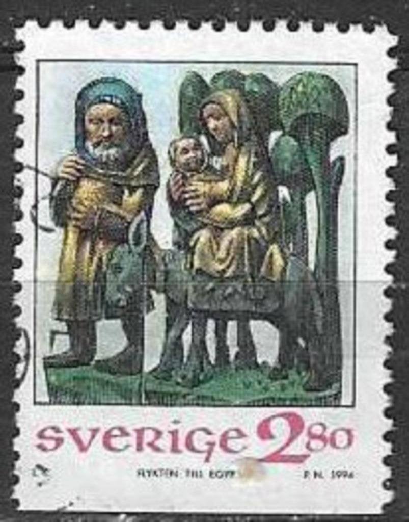 Zweden 1994 - Yvert 1840 - Kerstzegel (ST), Postzegels en Munten, Verzenden, Zweden, Gestempeld