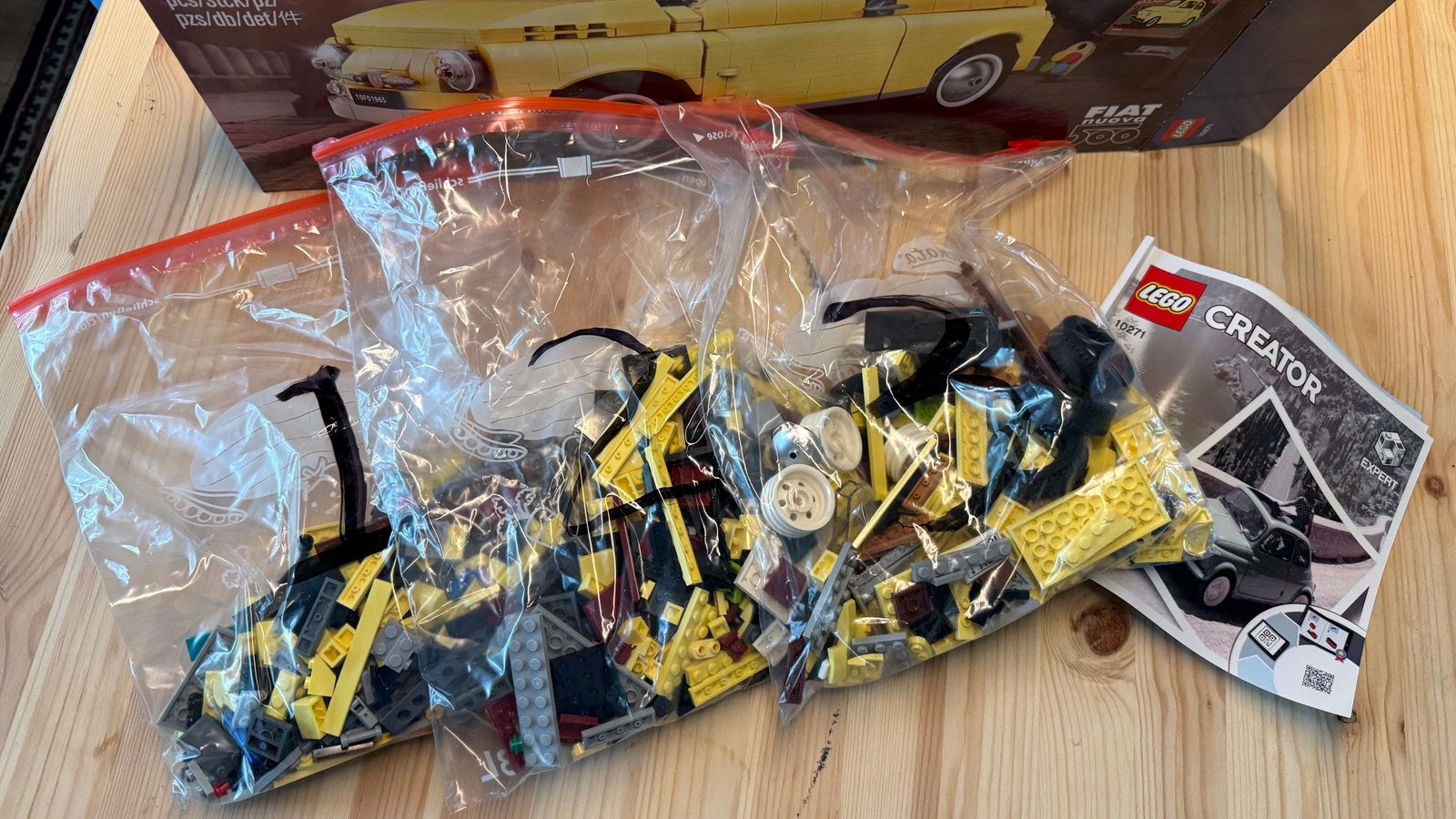 LEGO Fiat 500 (10271) Gesorteerd, Ophalen of Verzenden, Zo goed als nieuw