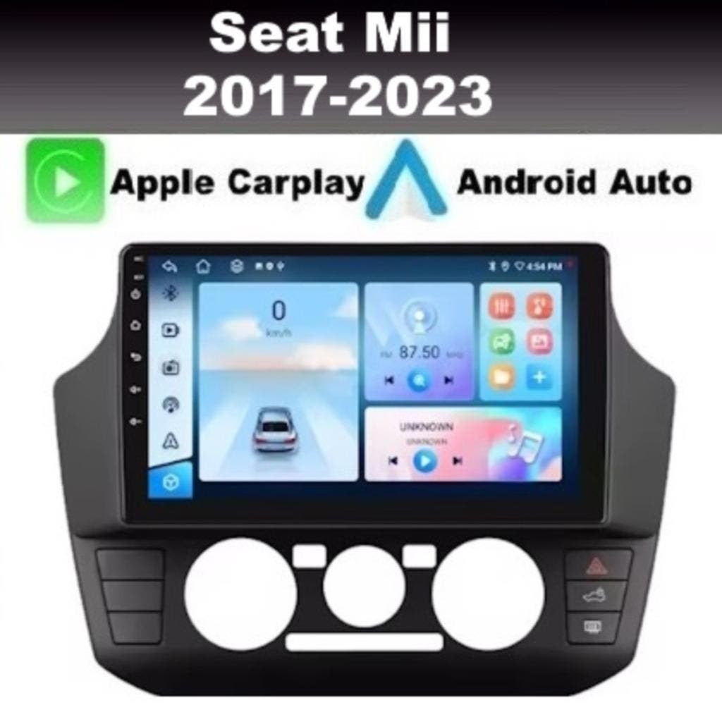 Seat Mii 2017-2023 navigatie android 14 apple carplay dab+, Auto diversen, Autoradio's, Nieuw, Ophalen of Verzenden