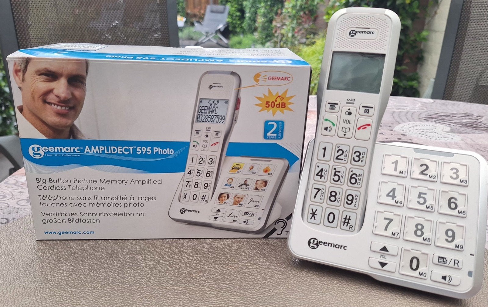 Geemarc Amplidect 595 Photo DECT Telefoon voor Senioren, Ophalen of Verzenden, Zo goed als nieuw, 1 handset