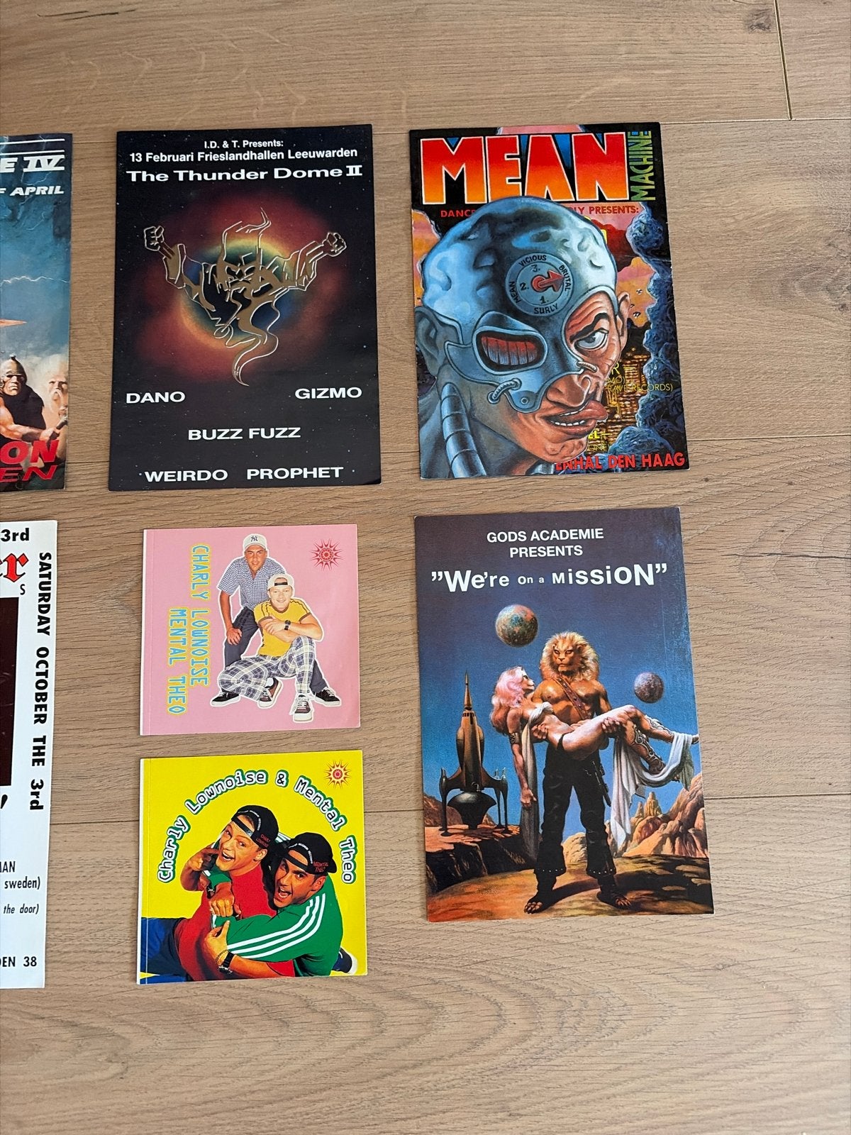 Vintage Thunderdome/Hellraiser Flyers & Posters, Ophalen of Verzenden, A1 t/m A3, Overige onderwerpen, Rechthoekig Staand