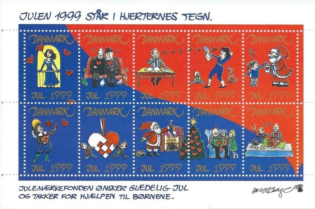Denemarken - Kerst 1999 - Drukproces - Setje - Postfris, Ophalen of Verzenden, Denemarken, Postfris
