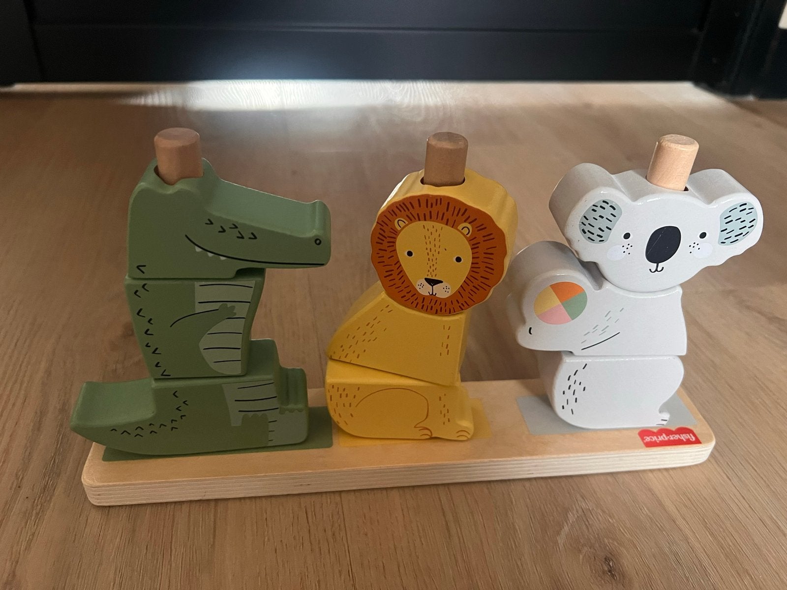 Fisher-Price Houten Dieren Stapel- en Sorteerspeelgoed, Ophalen of Verzenden, Zo goed als nieuw, Speelset