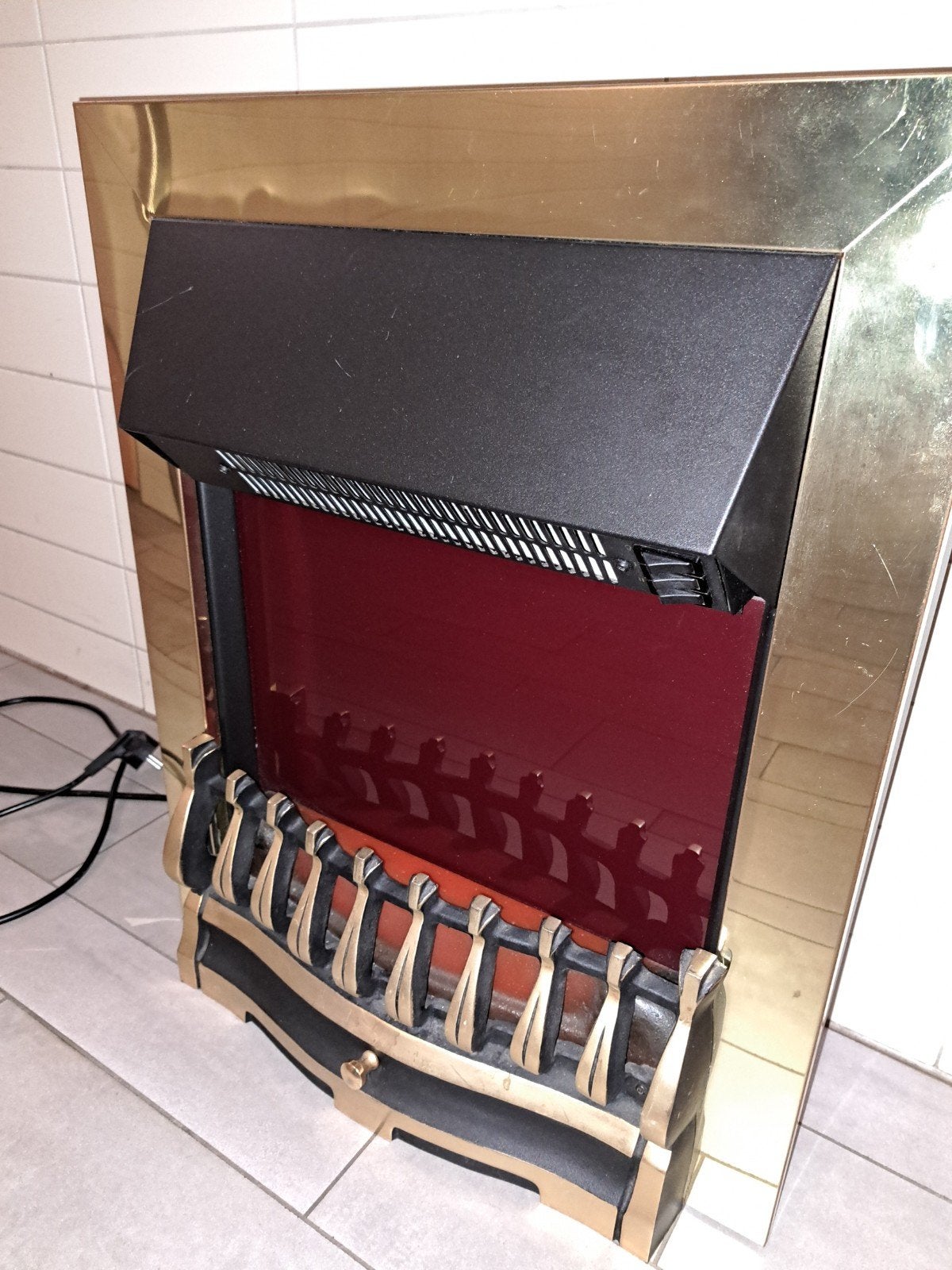 Dimplex sfeerkacheltje, Ophalen, Elektrische haard