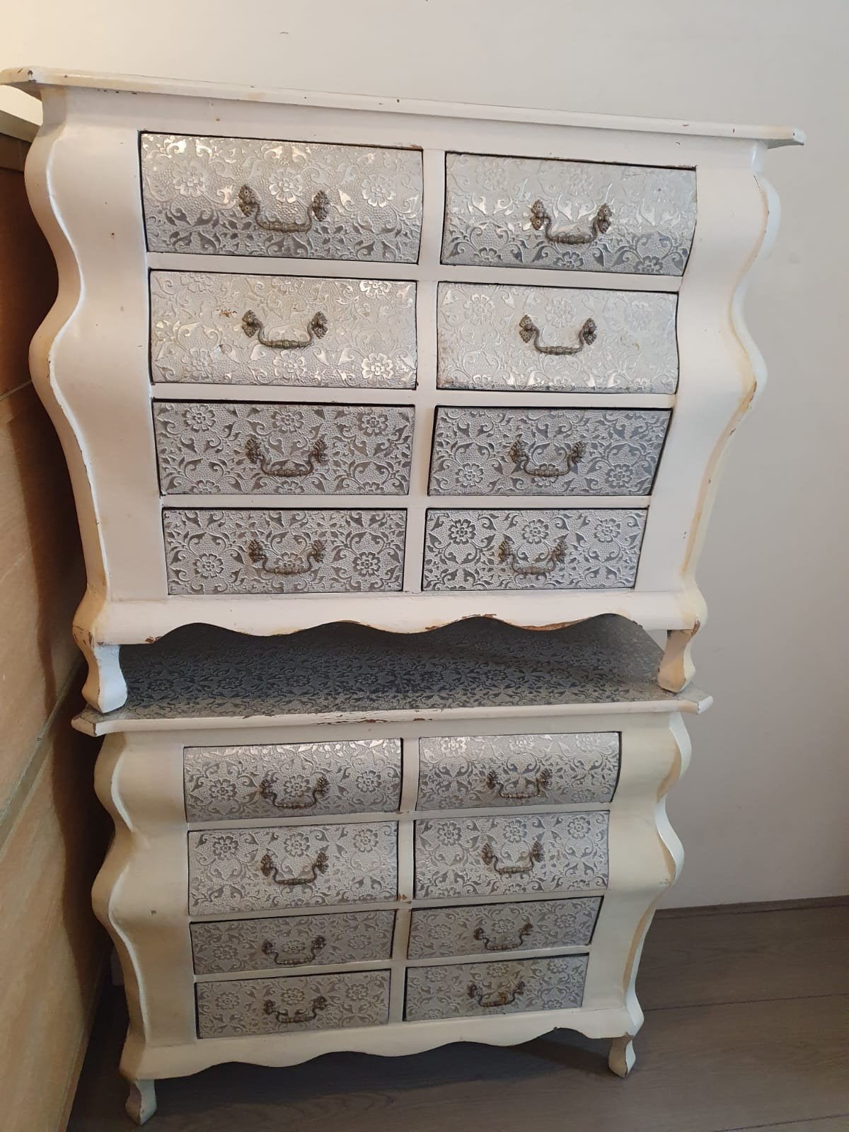 2 brocante kastjes, Ophalen, Gebruikt, 50 tot 100 cm, Minder dan 100 cm