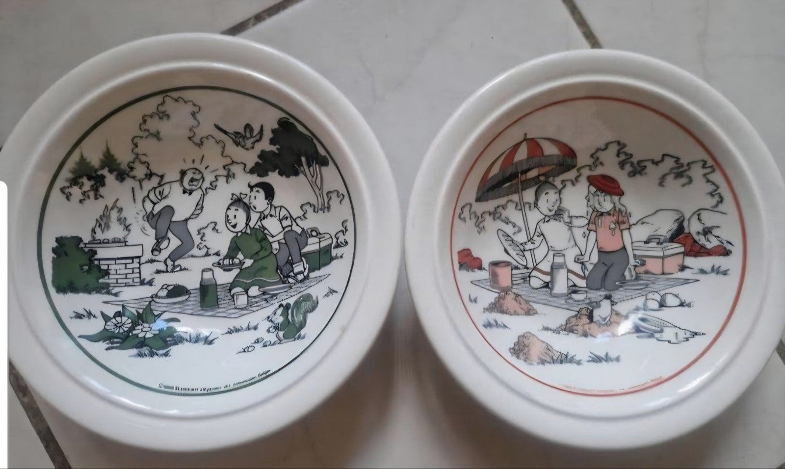 2 suske en wiske schaaltjes, Ophalen of Verzenden, Zo goed als nieuw, Overige stijlen, Schaal of Schalen
