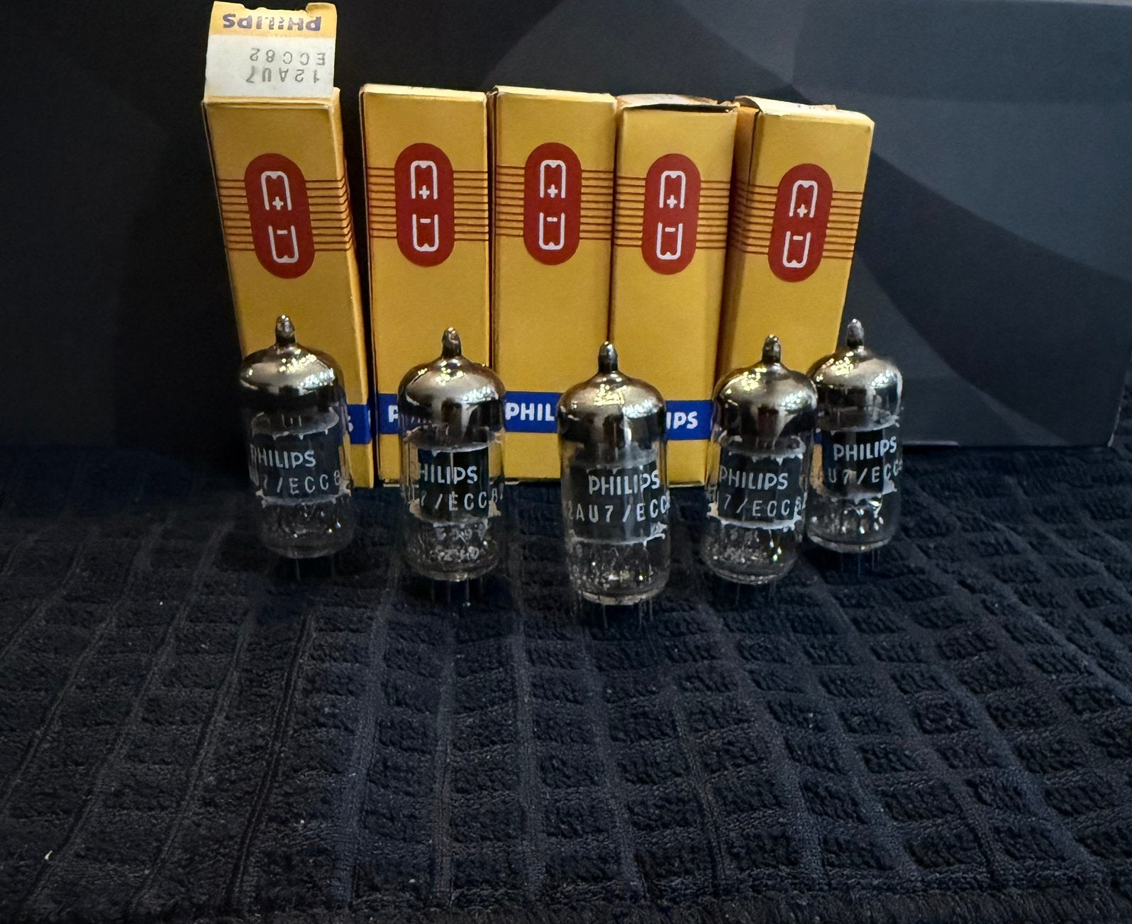 5xMullard/Phillips ECC82/ 12AU7 Gf2 Blackburn 1966-NOS