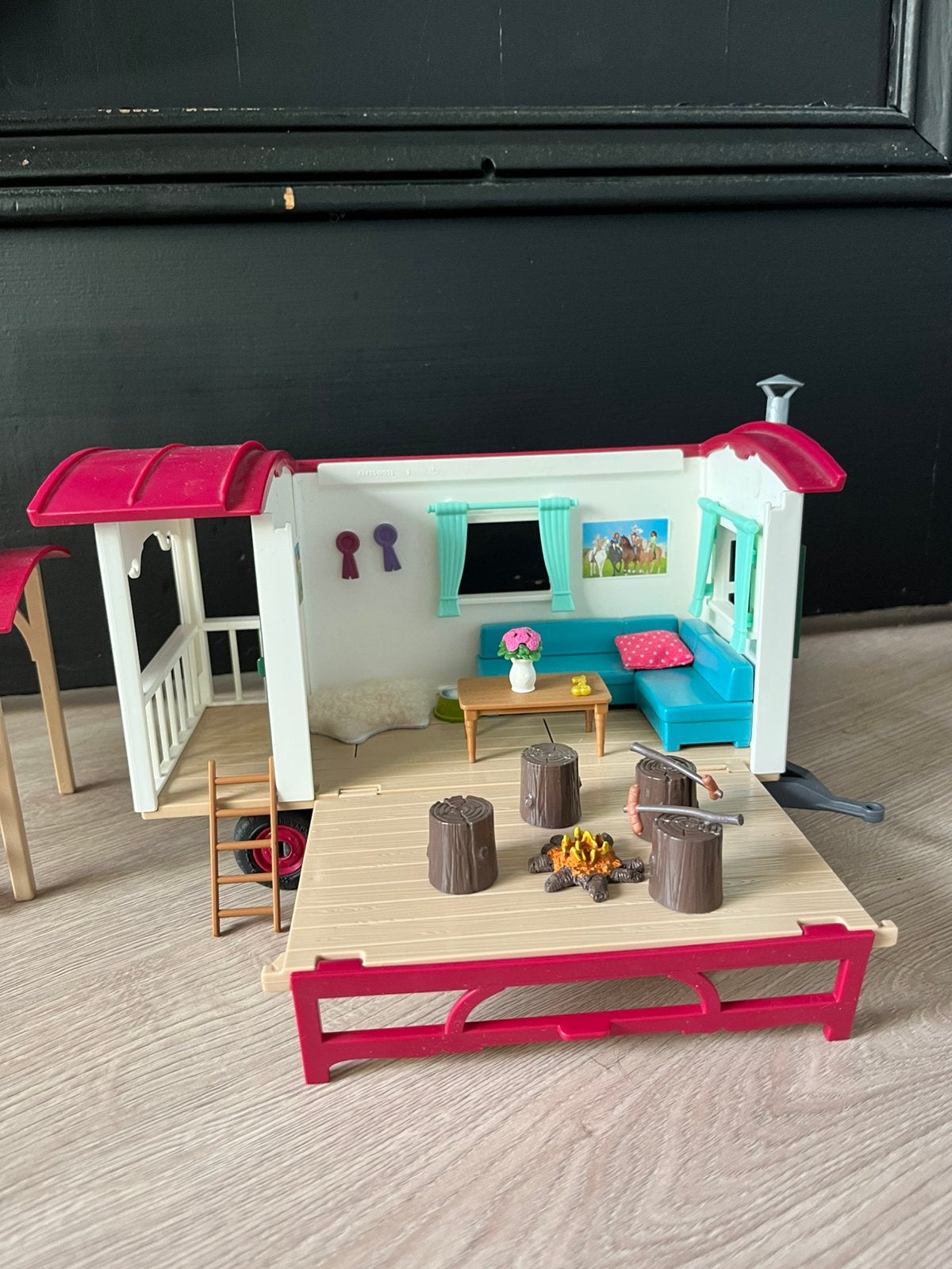 Schleich huifkar, Ophalen of Verzenden, Zo goed als nieuw, Poppenhuis