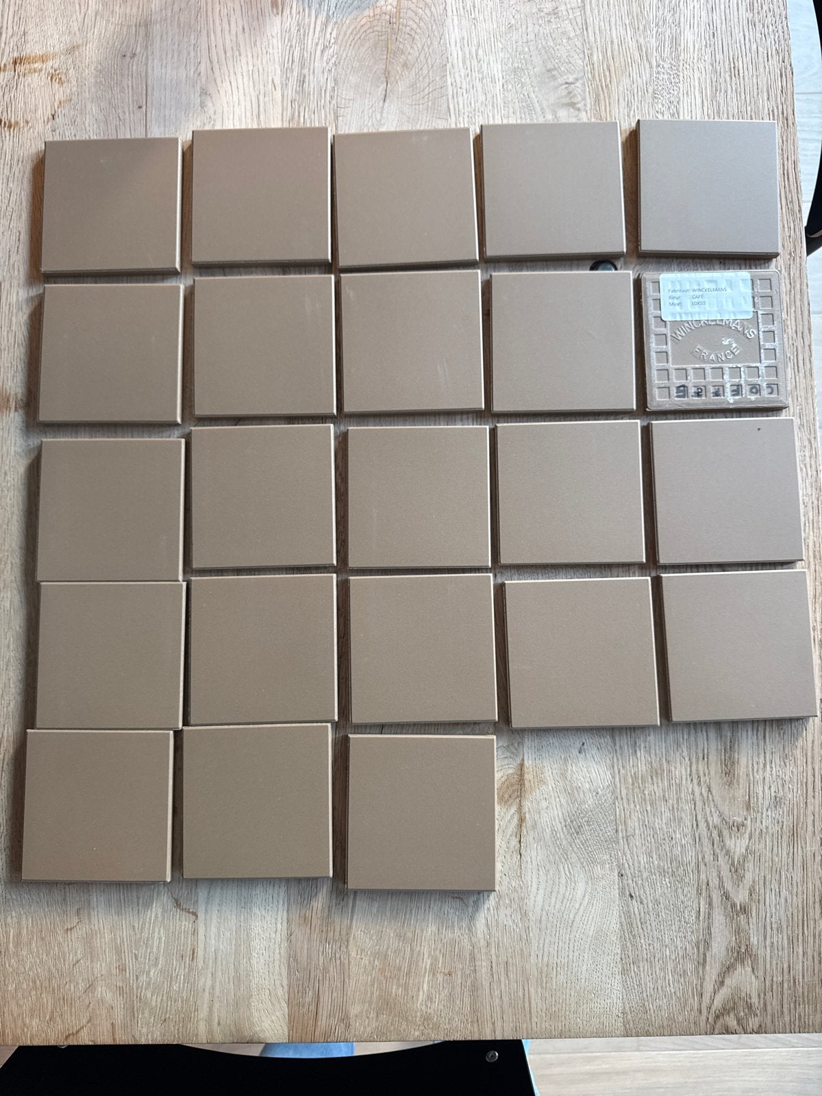 Winckelmans tegels Café 18 stuks 10x10 cm - Nieuw in doos, Doe-het-zelf en Verbouw, Tegels, Nieuw, Ophalen of Verzenden, Minder dan 20 cm