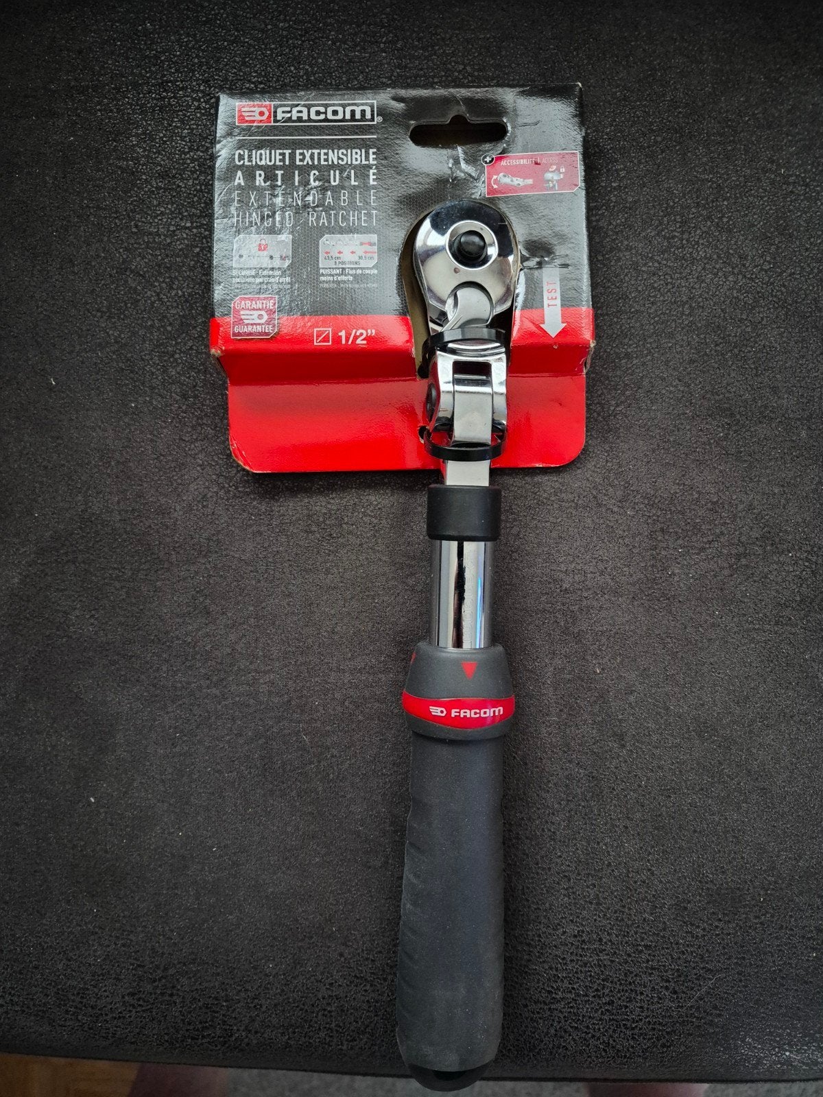 FACOM Verlengbare Ratel 1/2" - Nieuw in verpakking, Ophalen, Nieuw, Sleutel/ratel, Facom