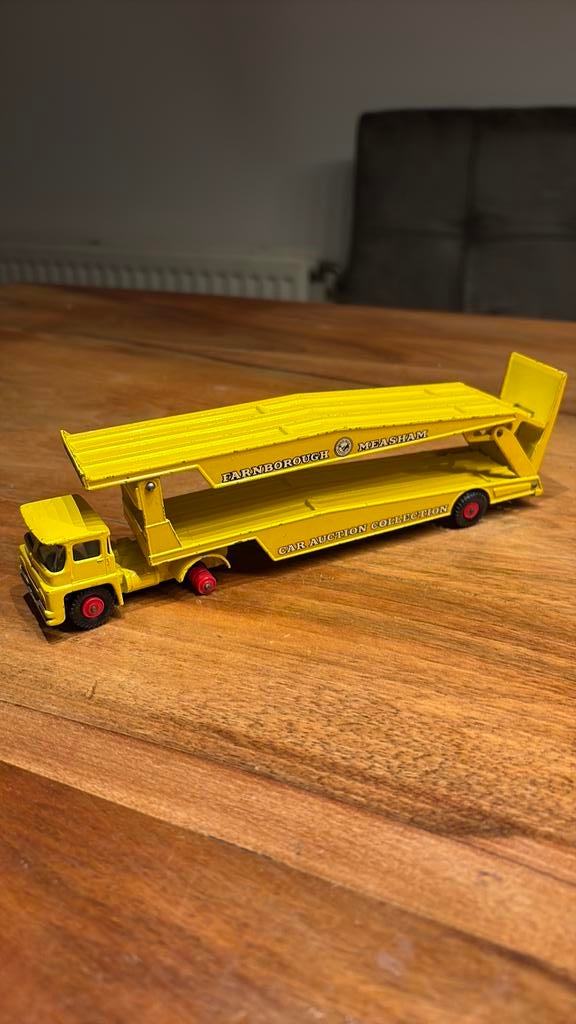 Lesney matchbox Guy warrior car transporter, Ophalen of Verzenden, Zo goed als nieuw, Bus of Vrachtwagen