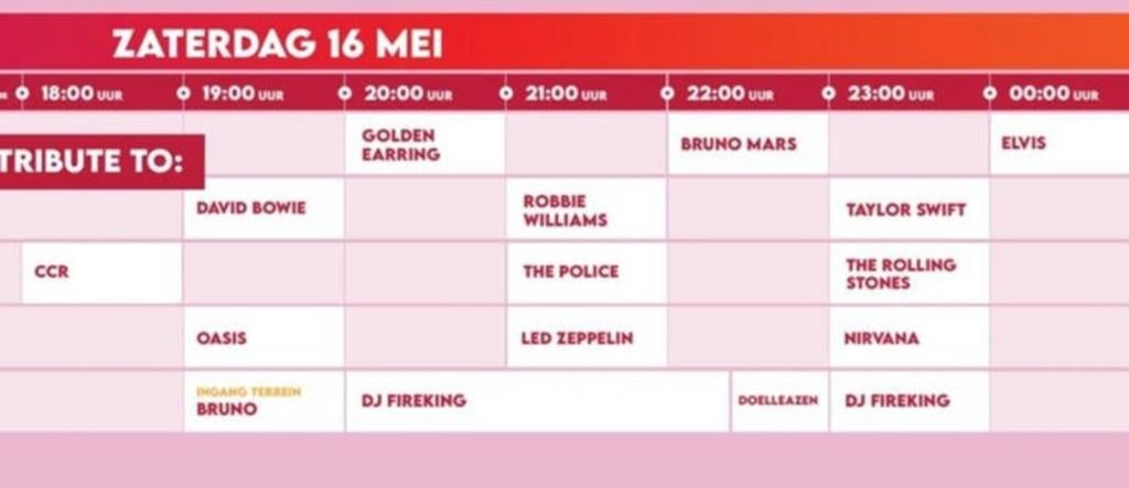 oerrock kaart zaterdag !, Eén persoon, Mei