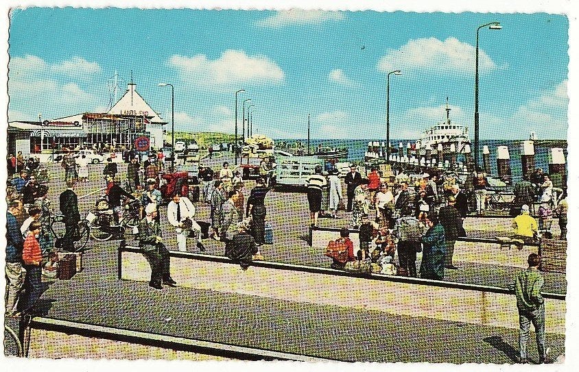 Den Helder aankomst Texelse boot 1968 ., Ophalen, 1960 tot 1980, Gelopen, Noord-Holland