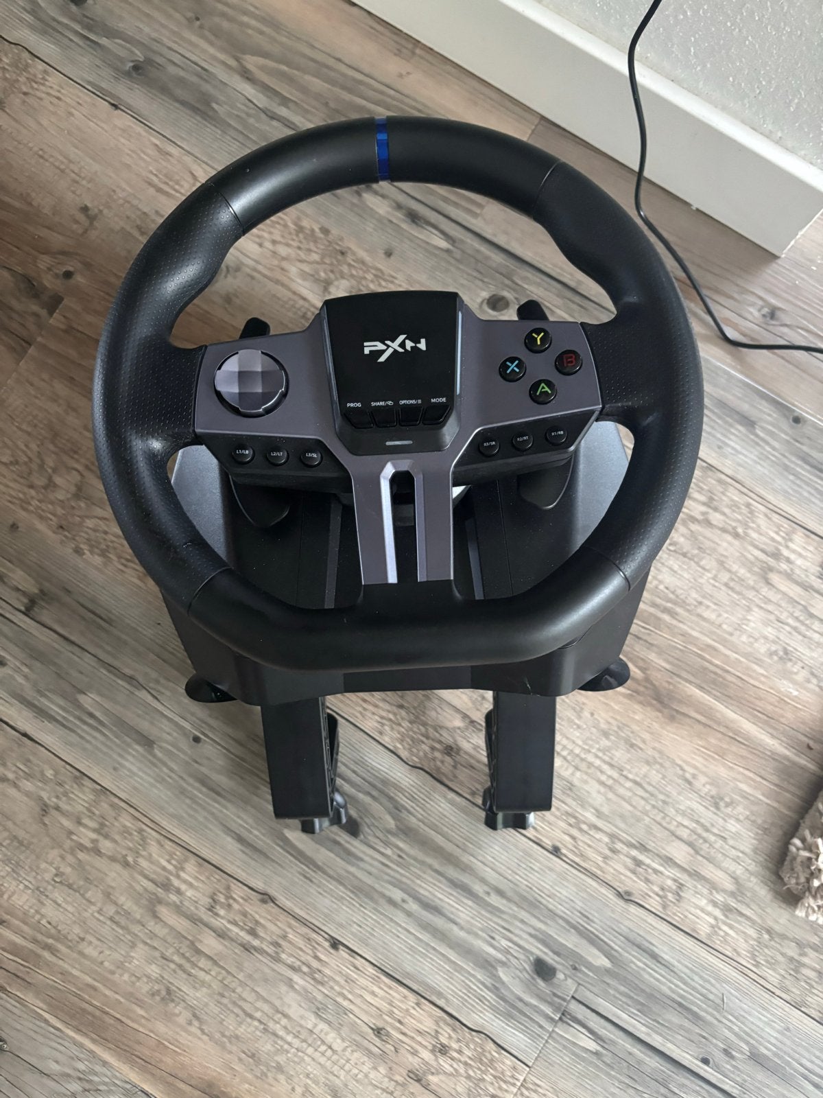 Game Stuur met Pedalen en Shifter, Racestuur, Gebruikt, Force feedback, PC
