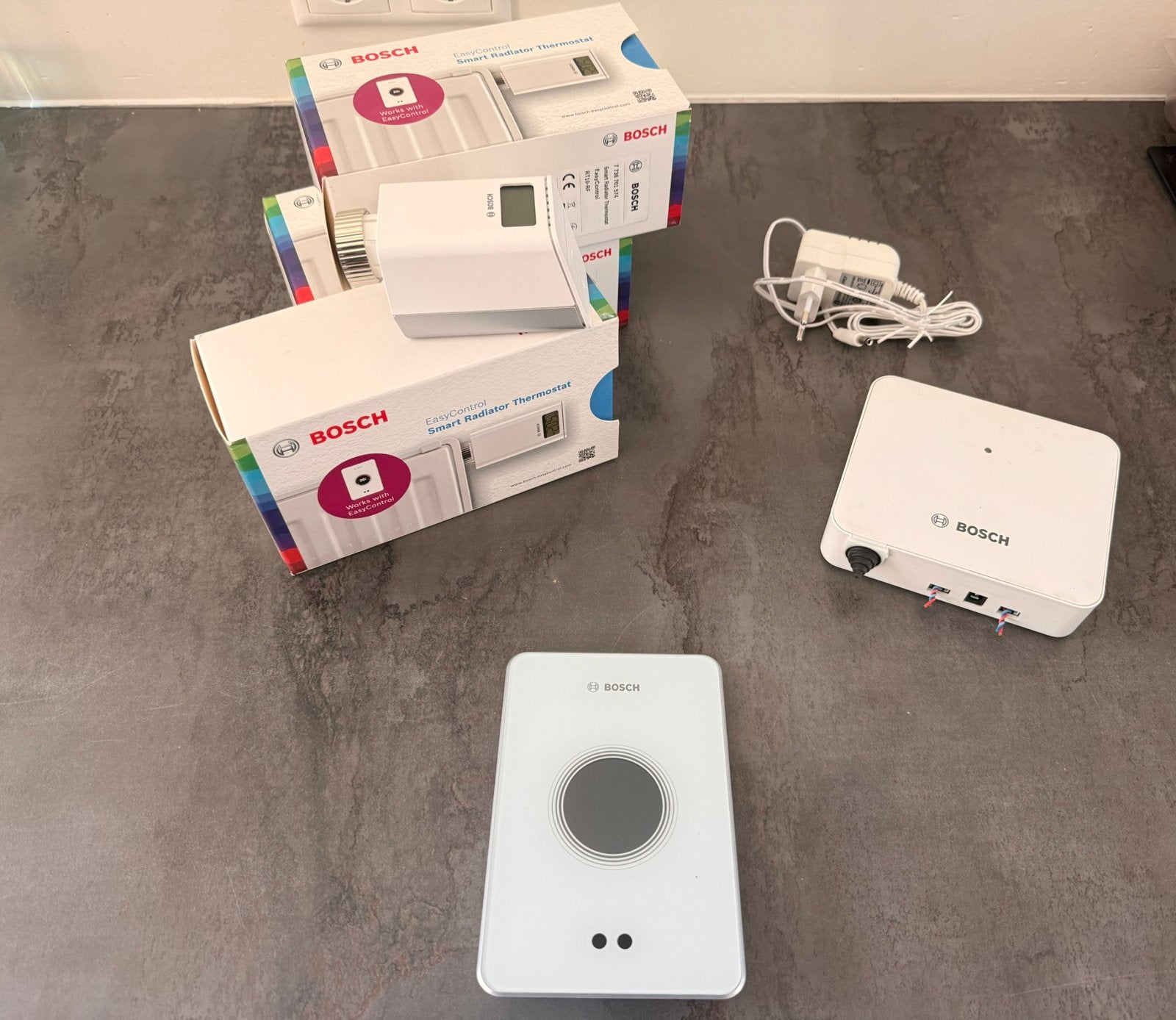 Bosch EasyControl set: CT200 + 3 nieuwe knoppen + adapter, Ophalen of Verzenden, Zo goed als nieuw