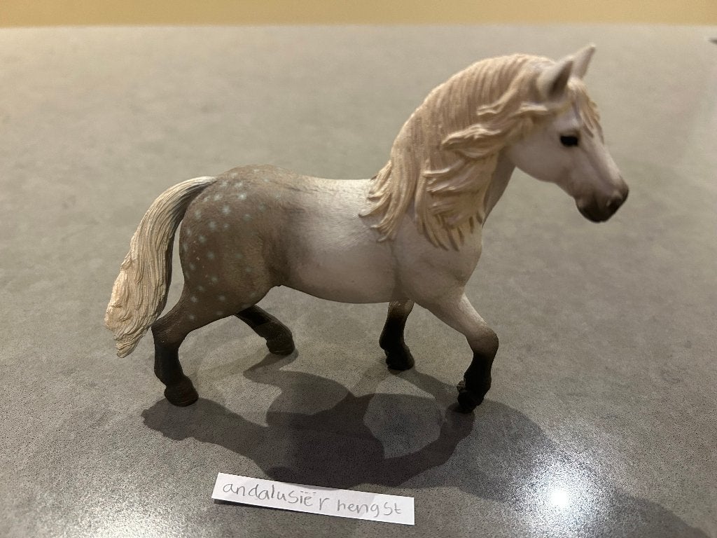 Schleich Andalusier  hengst, Ophalen of Verzenden, Zo goed als nieuw, Paard, Overige typen