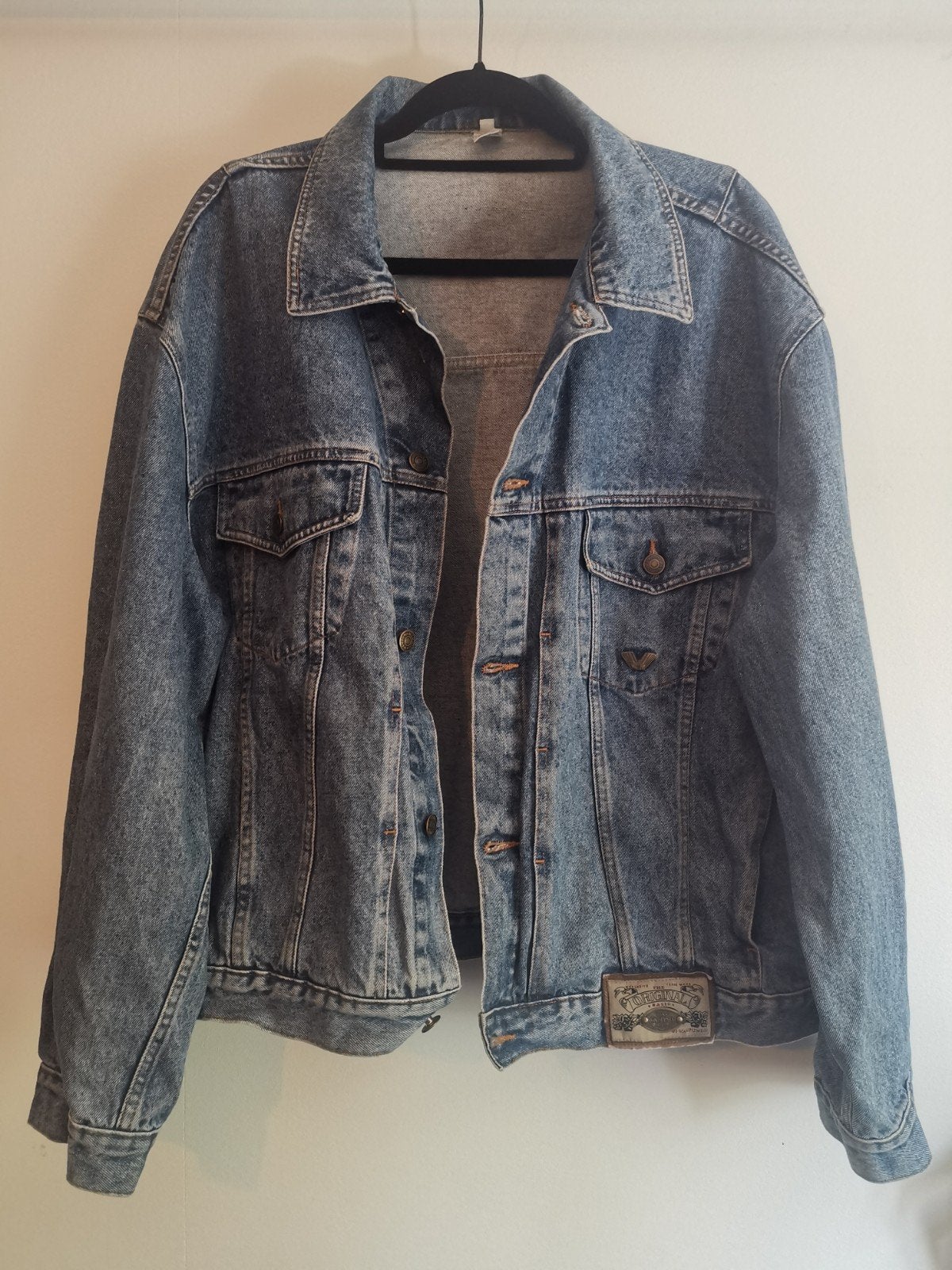 Wampum vintage spijkerjack denim, Antiek en Kunst, Antiek | Kleding en Accessoires, Ophalen of Verzenden