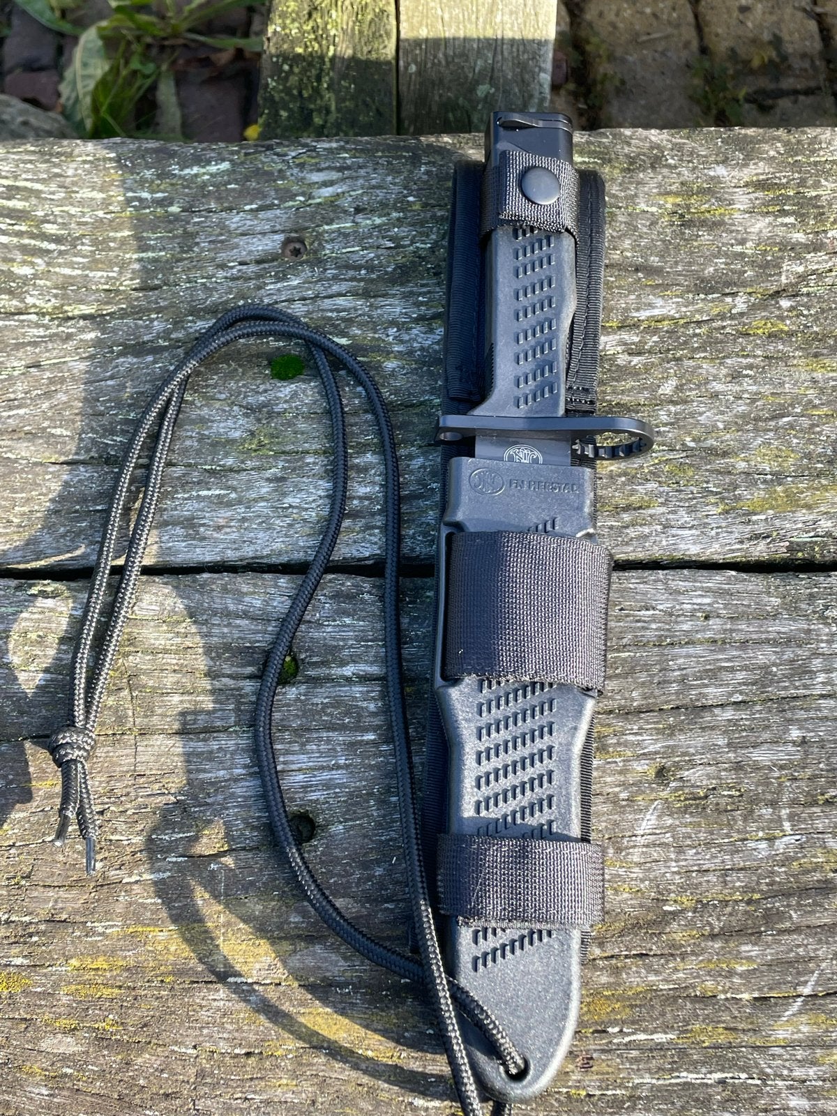 Scar AR 15 FN Herstal Bajonet Survival Mes met Schede NIEUW, Ophalen of Verzenden, Landmacht, Overige gebieden, Zwaard of Sabel