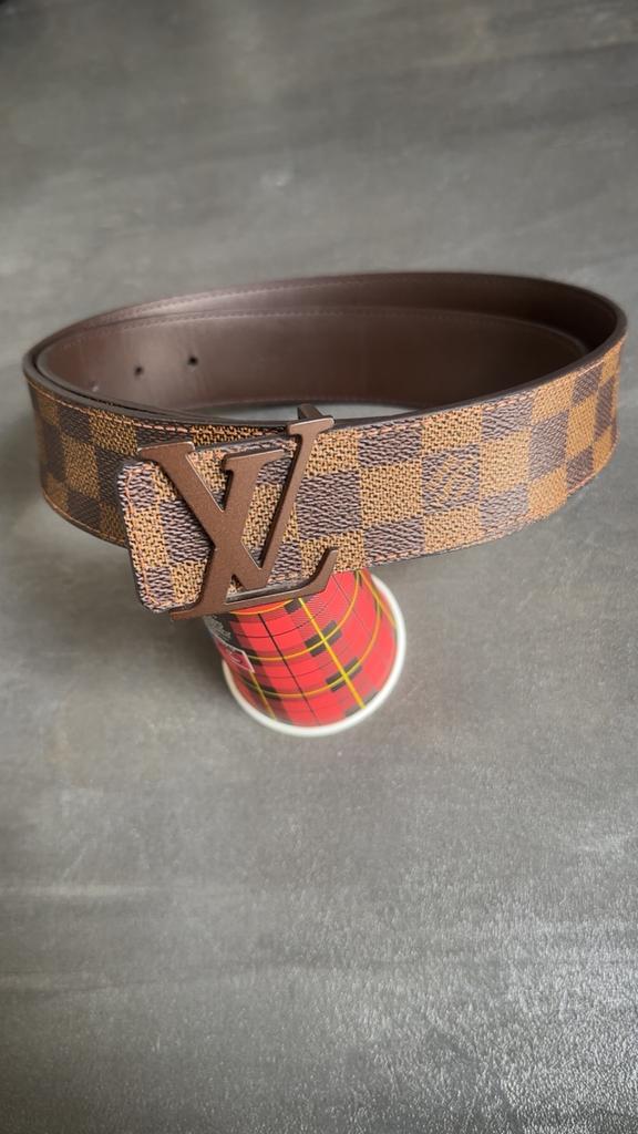 Bruine LV riem (origineel), Kleding | Heren, Riemen en Ceinturen, Bruin, Echt leder, Zo goed als nieuw, Riem of Ceintuur
